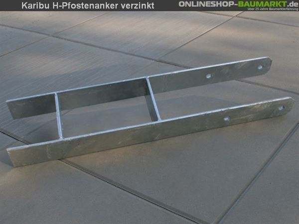 Karibu H-Pfostenanker 9 x 9 x 60 cm 1 St. Karibu H-Pfostenanker 9 x 9 x 60 cm 1 St.