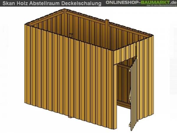Skan Holz Abstellraum A8 für Carport 275 x 317 cm Deckelschalung Skan Holz Abstellraum A8 für Carport 275 x 317 cm Deckelschalung