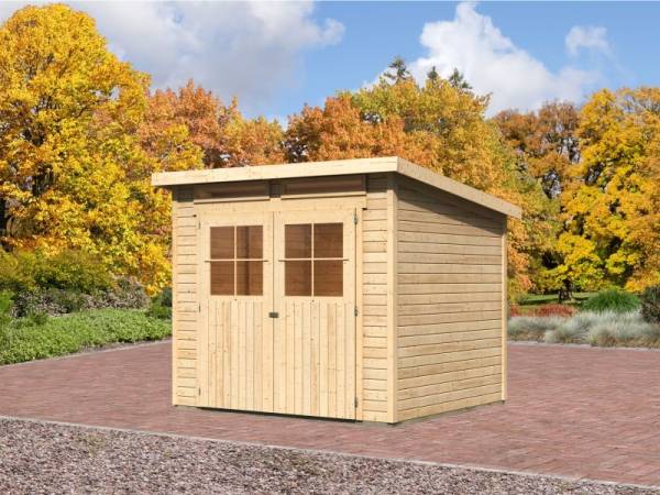 Karibu Gartenhaus Bremen 4 natur 19 mm Karibu Gartenhaus Bremen 4 natur 19 mm