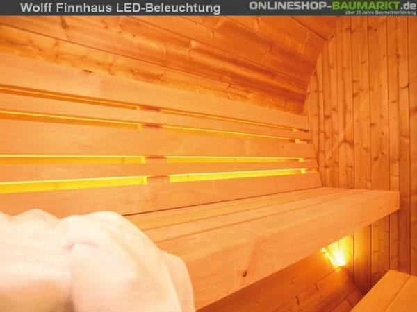 Wolff Finnhaus LED-Beleuchtung für Saunafass de Luxe Wolff Finnhaus LED-Beleuchtung für Saunafass de Luxe