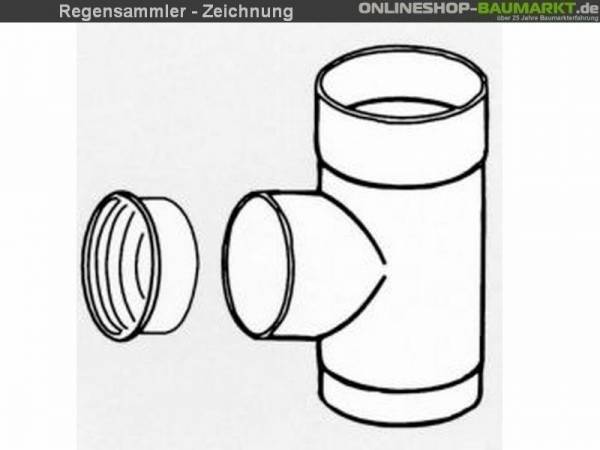Regensammler mit Überlaufschutz braun Regensammler mit Überlaufschutz braun