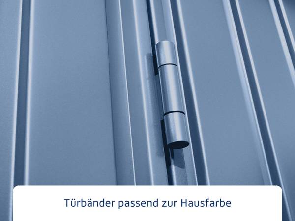 Ecostar Gerätehaus Trend-P,Typ 2, Taubenblau, 1 flg