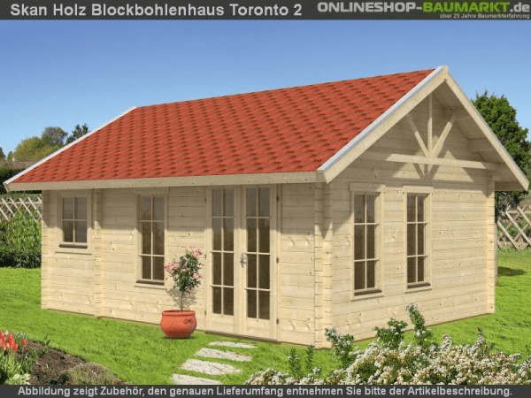 Skan Holz Blockbohlenhaus Toronto 2 70plus, 560 x 420 cm