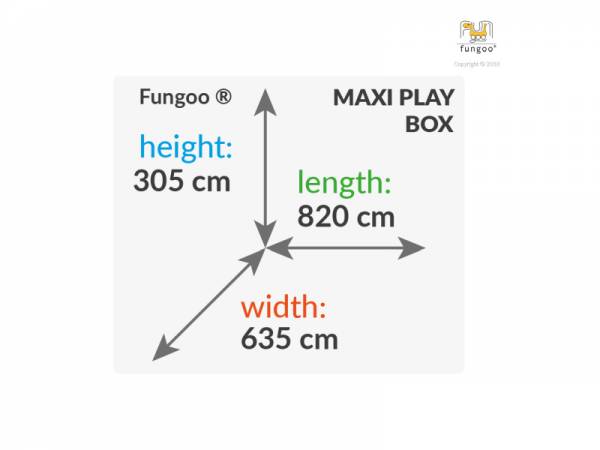 FUNGOO MAXI SET PLAY BOX (My_SIDE FORTRESS Toybox Rainbow Move+) / NADELHOLZ teak impr.