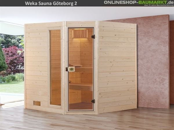 Weka Aktionssauna 539 inkl. 8 kW-Ofen mit integrierter Steuerung Weka Aktionssauna 539 inkl. 8 kW-Ofen mit integrierter Steuerung