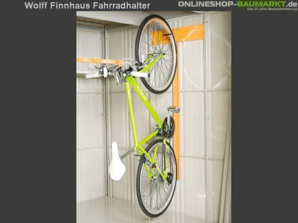 Wolff Finnhaus Fahrradhalter Wand 21 für Metall-Gerätehaus