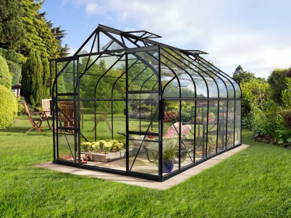 Vitavia Gewächshaus Diana 11500 ESG 3mm, schwarz