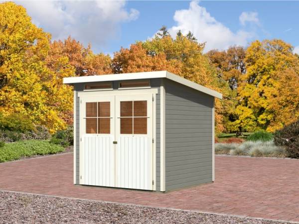 Karibu Gartenhaus Bremen 3 seidengrau 19 mm Karibu Gartenhaus Bremen 3 seidengrau 19 mm
