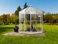 Vitavia Gewächshaus Hera 4500 ESG/HKP in weiß, inkl. Fundament