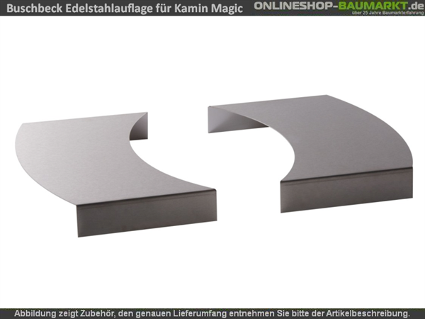 Buschbeck Edelstahlauflage 2er-Set für Grillkamin Magic Buschbeck Edelstahlauflage 2er-Set für Grillkamin Magic