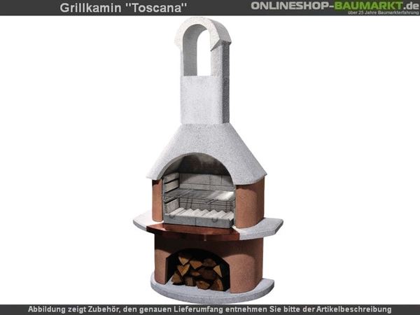 Buschbeck Gartengrillkamin Toscana weiss / terracotta Buschbeck Gartengrillkamin Toscana weiss / terracotta