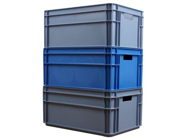 Transport- und Lagerbox 40 Liter, PP-Kunststoffrecycling Transport- und Lagerbox 40 Liter, PP-Kunststoffrecycling