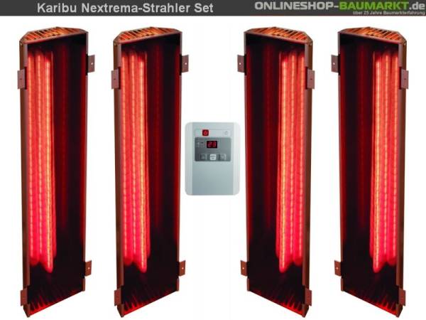 Karibu Vitamy-Strahler Set C Infrarot-Strahler 4 x 750 Watt Karibu Vitamy-Strahler Set C Infrarot-Strahler 4 x 750 Watt