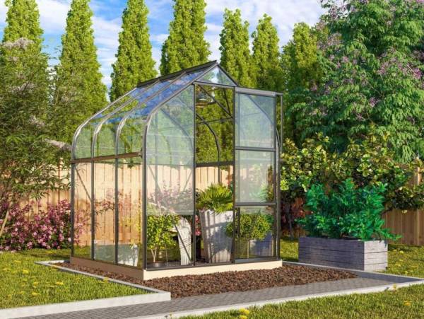 Vitavia Gewächshaus Orion 3800 ESG 3 mm , Schwarz