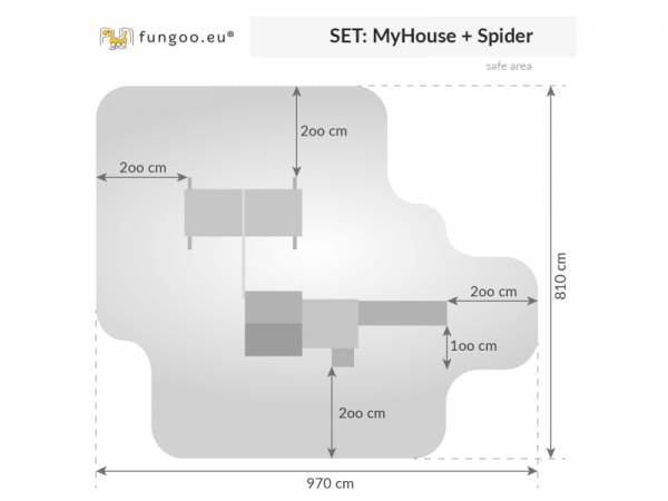 FUNGOO My HOUSE Spider+ / NADELHOLZ teak impr.
