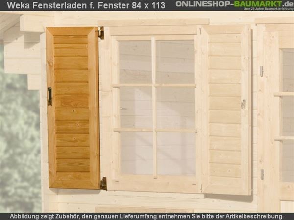 Weka Fensterladen 1-seitig für Fenster 84 x 113 cm Weka Fensterladen 1-seitig für Fenster 84 x 113 cm