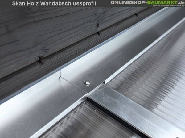 Skan Holz Wandabschlussprofil für Terrassenüberdachungen mit 541 cm Breite Skan Holz Wandabschlussprofil für Terrassenüberdachungen mit 541 cm Breite