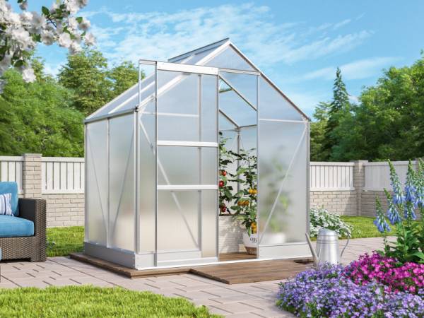 Vitavia Gewächshaus Apollo 2500 HKP 6 mm Alu Vitavia Gewächshaus Apollo 2500 HKP 6 mm Alu
