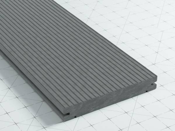 WPC Click Terrassendiele 19 x 138 mm Quarzgrau