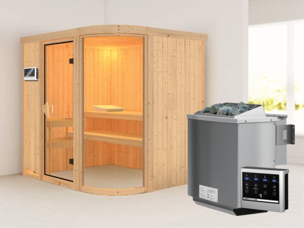 Parima 2 - Karibu Sauna inkl. 9-kW-Bioofen