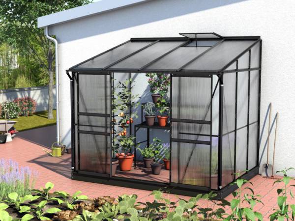 Vitavia Gewächshaus Ida 5200 HKP 6 mm, Schwarz Vitavia Gewächshaus Ida 5200 HKP 6 mm, Schwarz