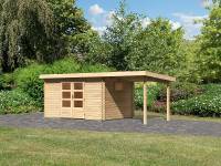 Karibu Gartenhaus Trittau 4 inkl. Anbaudach 2 m