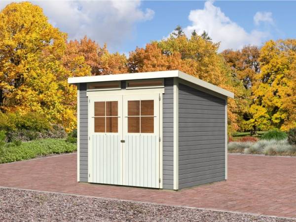 Karibu Gartenhaus Bremen 4 seidengrau 19 mm Karibu Gartenhaus Bremen 4 seidengrau 19 mm