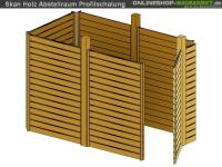 Skan Holz Abstellraum C4 für Carport 378 x 317 cm Profilschalung