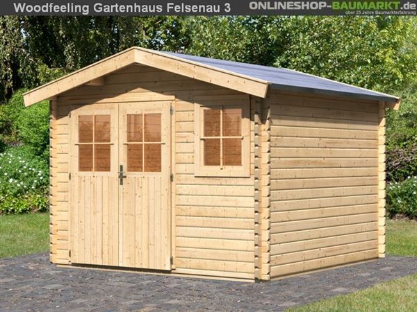 Woodfeeling Gartenhaus 38 mm Felsenau Gr. 3 Woodfeeling Gartenhaus 38 mm Felsenau Gr. 3