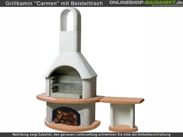 Buschbeck Gartengrillkamin Carmen mit Beistelltisch Buschbeck Gartengrillkamin Carmen mit Beistelltisch