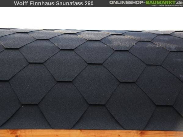 Wolff Finnhaus Saunafass 280 de luxe Bausatz DS schwarz