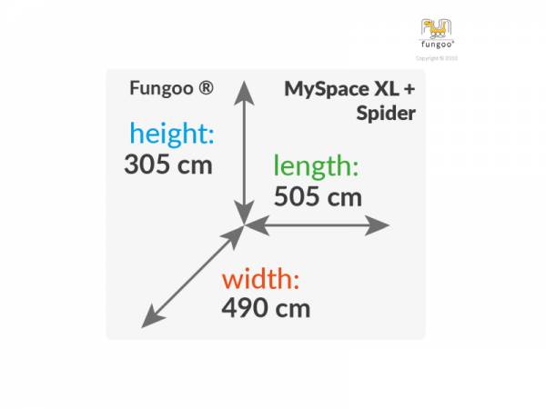 FUNGOO My SPACE XL Spider+ / NADELHOLZ teak impr.
