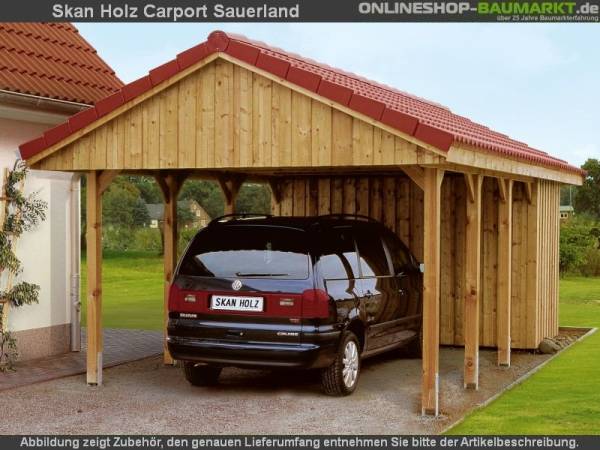 Skan Holz Carport Sauerland 380 x 600 cm Skan Holz Carport Sauerland 380 x 600 cm
