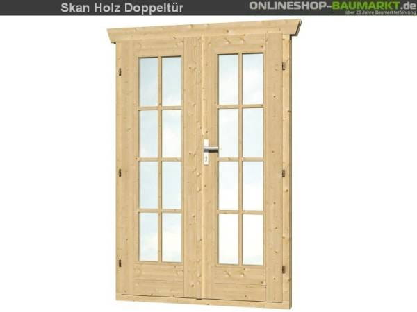 Skan Holz Doppeltür vollverglast 28 mm