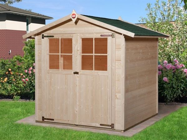 Weka Gartenhaus 316 Größe 1 mit Doppeltür natur Weka Gartenhaus 316 Größe 1 mit Doppeltür natur