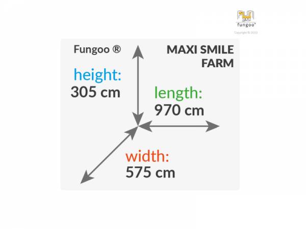FUNGOO MAXI SET SMILE FARM (My_SPACE_XL FORTRESS Toybox Rainbow Move+) / NADELHOLZ teak impr.