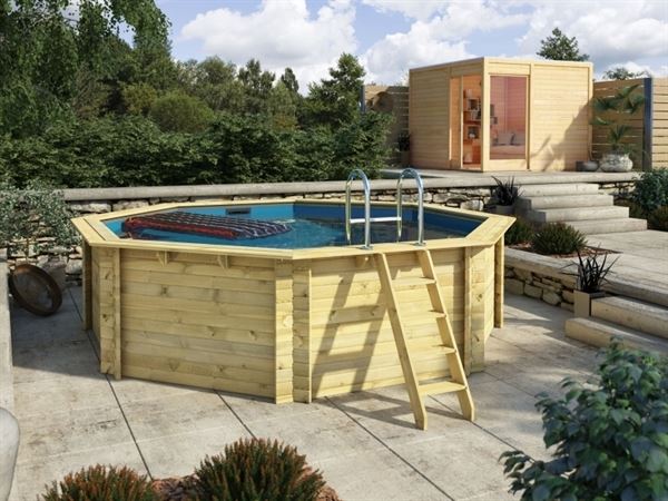 Karibu Holzpool Komplettset OSB 1A - 400 cm inkl. Filter, Chemiepaket, Winterabdeckfolie Karibu Holzpool Komplettset OSB 1A - 400 cm inkl. Filter, Chemiepaket, Winterabdeckfolie
