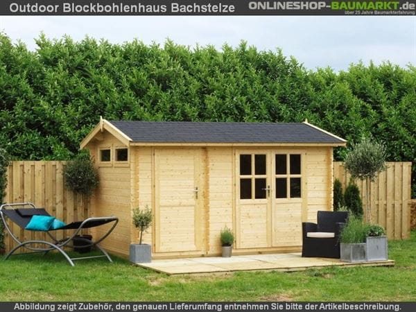 Outdoor Gartenhaus / Blockbohlenhaus William 250 2-Raum 28mm