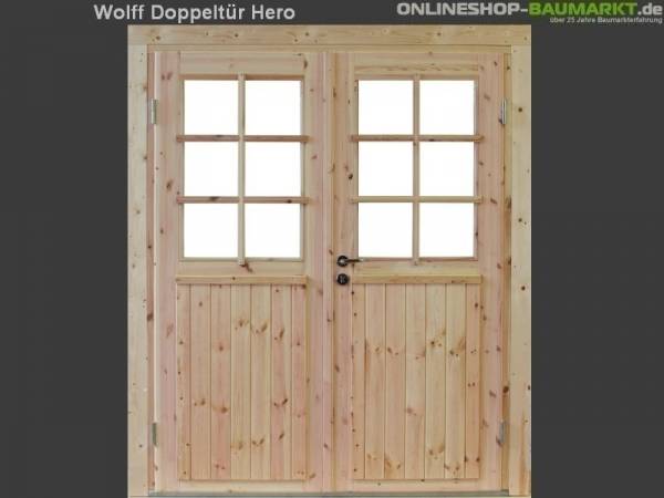 Wolff Finnhaus Doppeltür Hero XL 58 Isoliert Wolff Finnhaus Doppeltür Hero XL 58 Isoliert