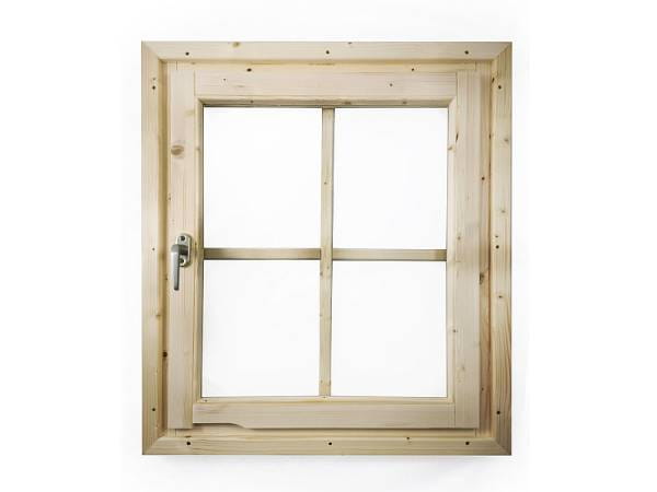 Karibu Fenster für 28 mm Wandstärke | natur | Dreh- / Kippfenster - Zum Selbsteinbau