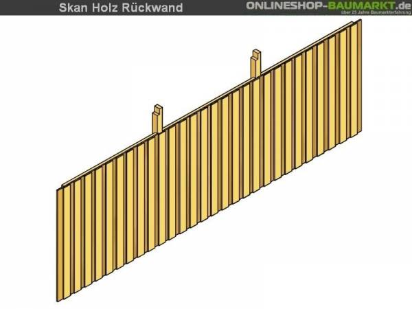 Skan Holz Rückwand für Carport 550 x 220 cm Deckelschalung Skan Holz Rückwand für Carport 550 x 220 cm Deckelschalung