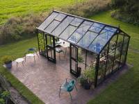 Juliana Gewächshaus Jubii 60 Schwarz 10,9 m² mit 3 mm Sicherheitsglas
