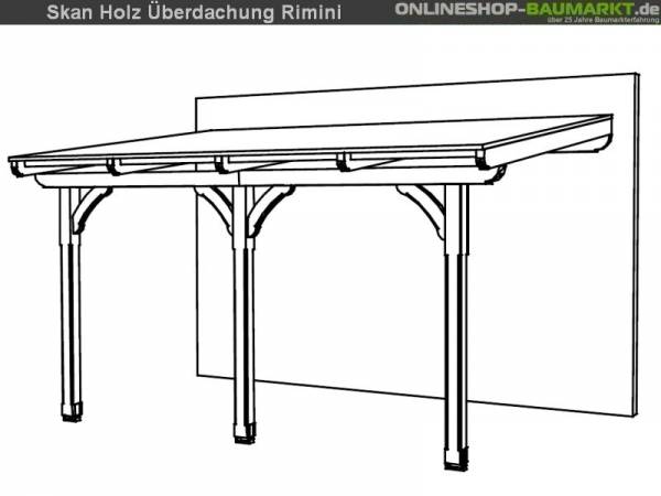 Skan Holz Terrassenüberdachung Rimini 434 x 300 cm Douglasie Skan Holz Terrassenüberdachung Rimini 434 x 300 cm Douglasie
