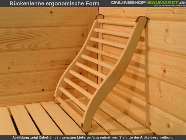 Karibu Sauna Rückenlehne Classic Karibu Sauna Rückenlehne Classic