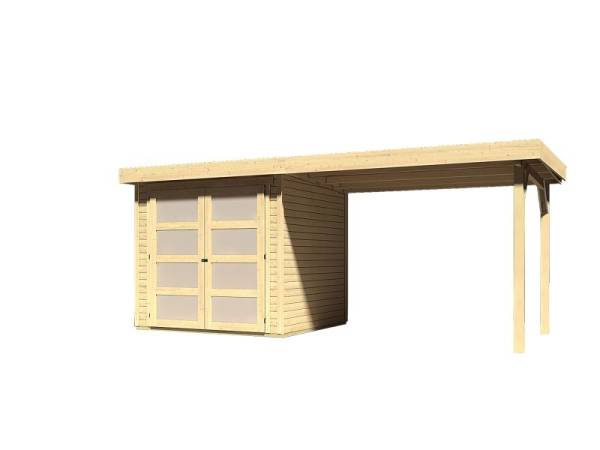 Karibu Gartenhaus Mühlendorf 2 mit Anbaudach 2,80 m Karibu Gartenhaus Mühlendorf 2 mit Anbaudach 2,80 m
