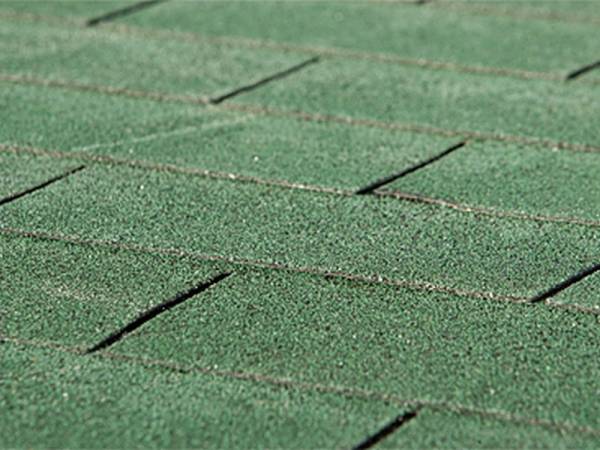Bitumen-Dachschindeln Rechteck grün