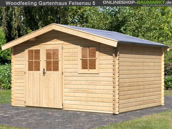 Woodfeeling Gartenhaus 38 mm Felsenau Gr. 5 Woodfeeling Gartenhaus 38 mm Felsenau Gr. 5