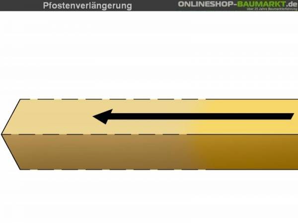 Skan Holz Pfostenverlängerung für 9 x 9 cm auf Länge 300 cm Skan Holz Pfostenverlängerung für 9 x 9 cm auf Länge 300 cm