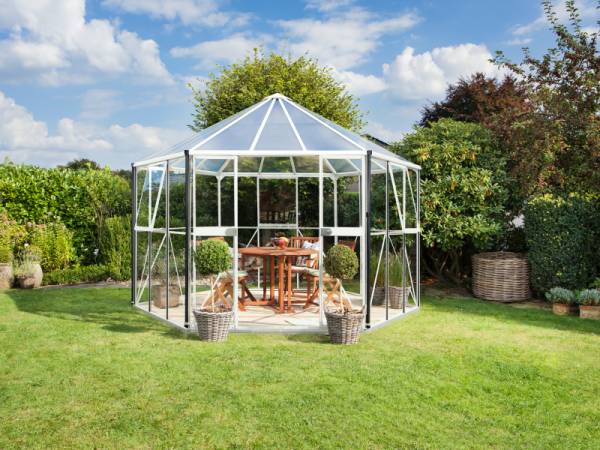 Vitavia Gewächshaus Hera 9000 ESG 3 mm u. HKP 6 mm weiß