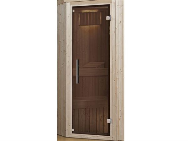 Weka Sauna Ganzglastür in Graphit-Optik Weka Sauna Ganzglastür in Graphit-Optik